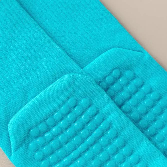 3 Pcs Purple Non-Slip Yoga Socks with Cross Straps - Cotton Pilates Dance Socks for Women, Lightweight Comfort