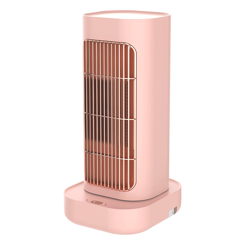 Pink Portable Electric Heater with Oscillation & Tip-Over Protection- 2 Heat Settings, Mini Tower - VogueDecor.au