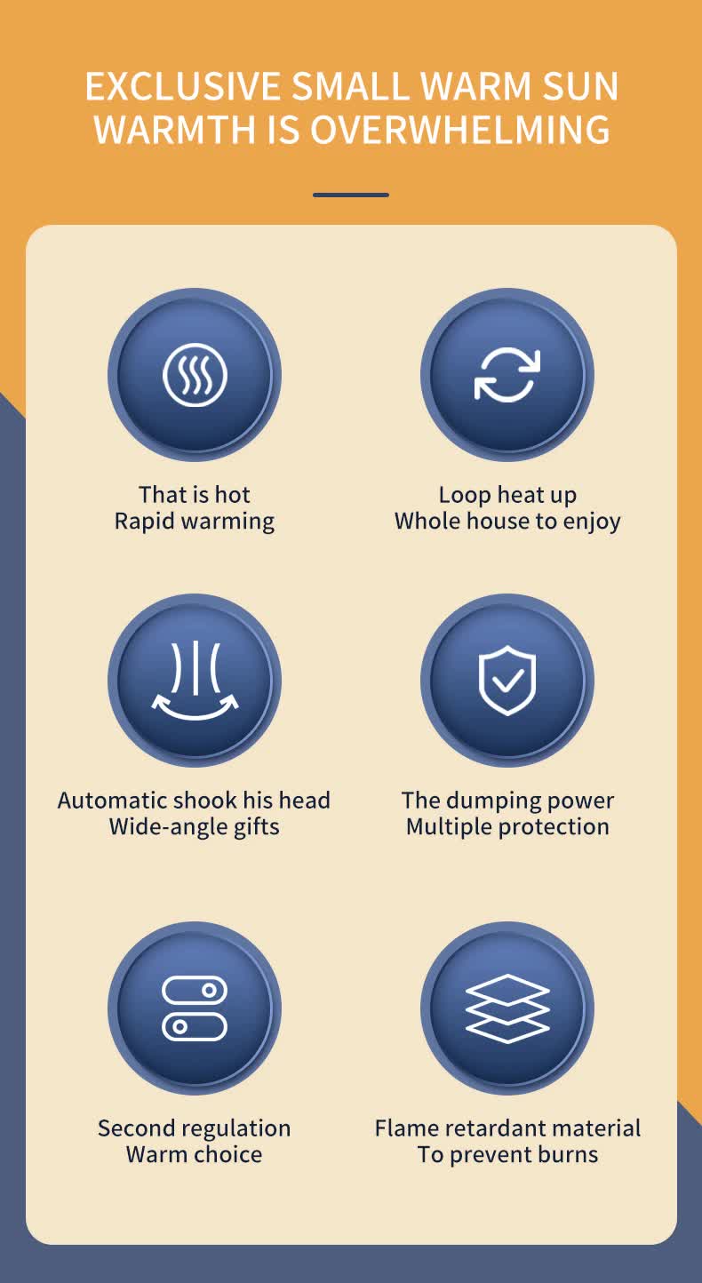 Pink Portable Electric Heater with Oscillation & Tip-Over Protection- 2 Heat Settings, Mini Tower - VogueDecor.au