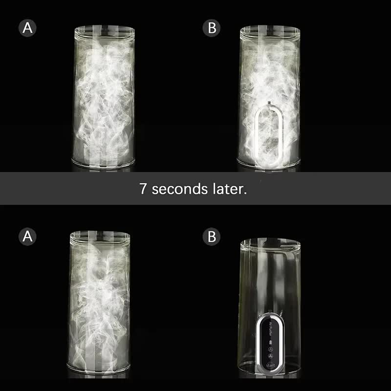 White and Black Personal Wearable Air Purifier Necklace - USB Rechargeable Ionizer for Cleaner Air On-The-Go - VogueDecor.au