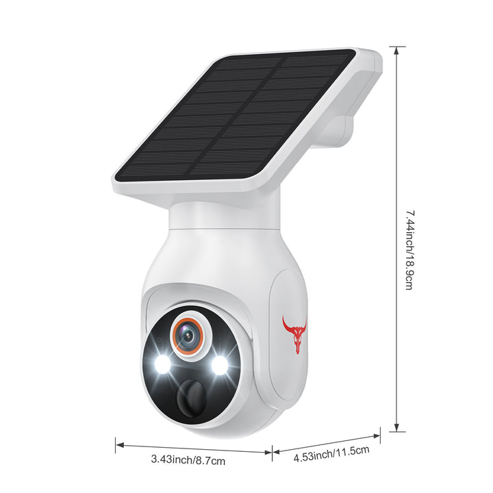 Camouflage Color Powered Outdoor Security Camera 1080P - Wireless Smart Home PTZ CCTV with Two-Way Audio, IP65 Waterproof & Colour Night Vision