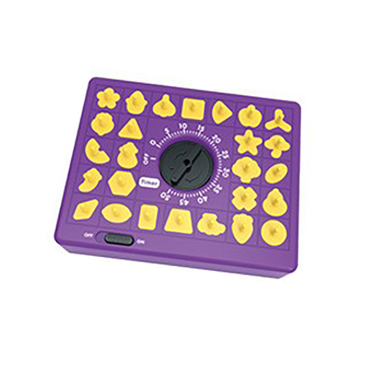 Purple Time Puzzle Shape Matching Game, Kids Educational Memory Board Game with Timer, 26 Pieces Montessori Sorting Puzzle Toy for Cognitive Development, Parent-Child Interactive Tabletop Game for Ages 3+, Brain Training Activity Toy