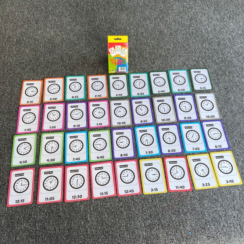 7-Set  Kids Early Education Flash Cards, Montessori Cognitive Development Toys for Toddlers Ages 4+, Educational Gift for Boys Girls【Animal+Shape+Colour+Time+Vegetables+Fruits+Body Parts】
