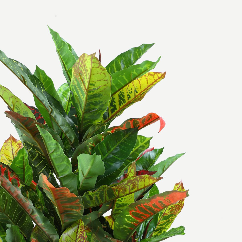 125cm Faux Artificial Home Decor Potted Codiaeum Plant - VogueDecor.au