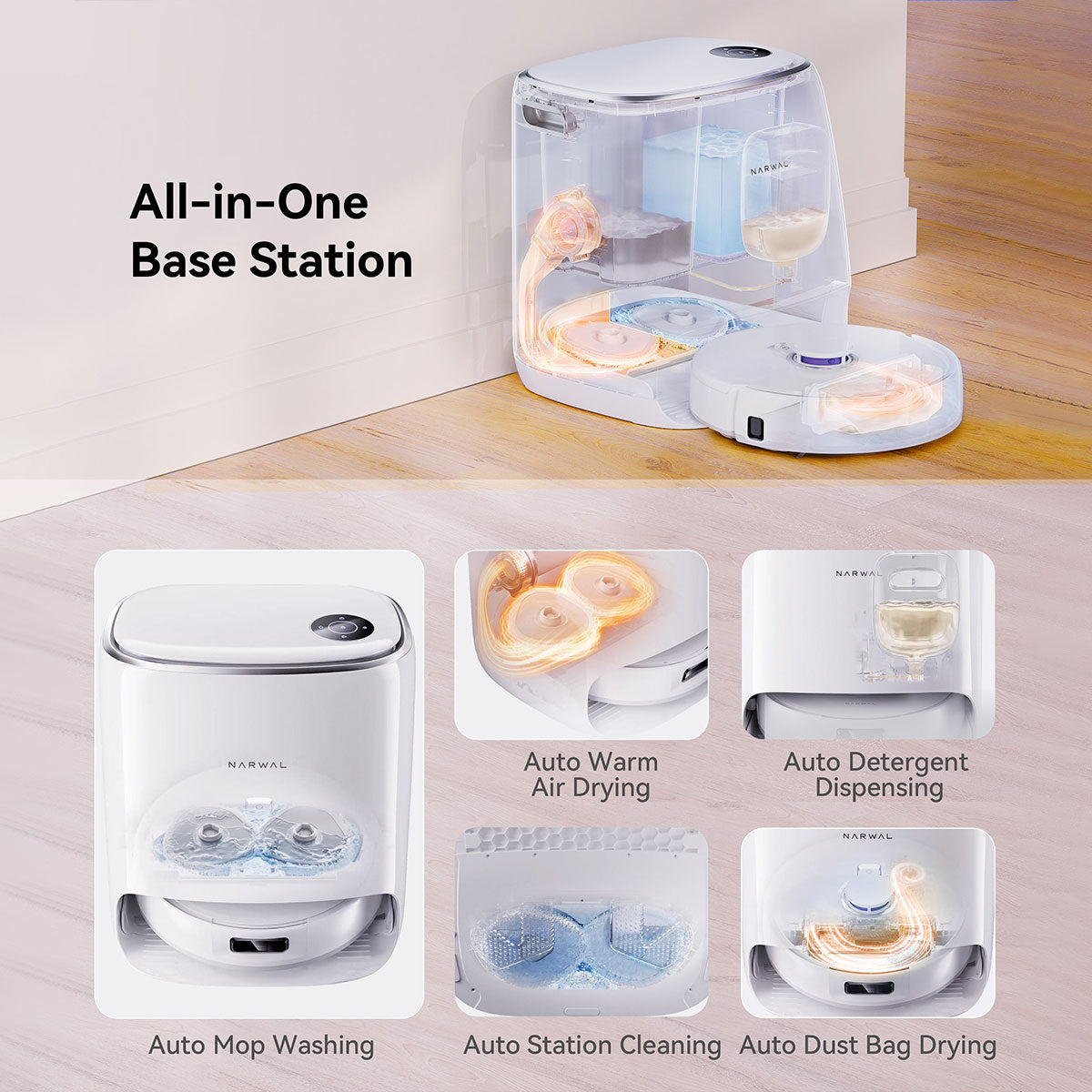 Narwal Freo X Ultra Robotic Vacuum and Mop Cleaner with Auto Washing and Self Empty 2.0 - VogueDecor.au