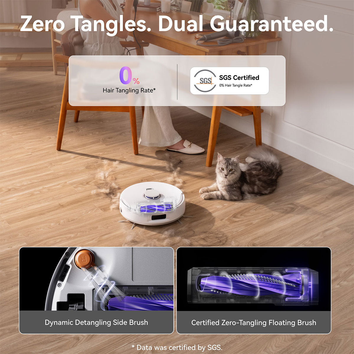 Narwal Freo Z10 Robotic Vacuum and Mop Cleaner - Covers Every Angle Without Any Tangles - VogueDecor.au