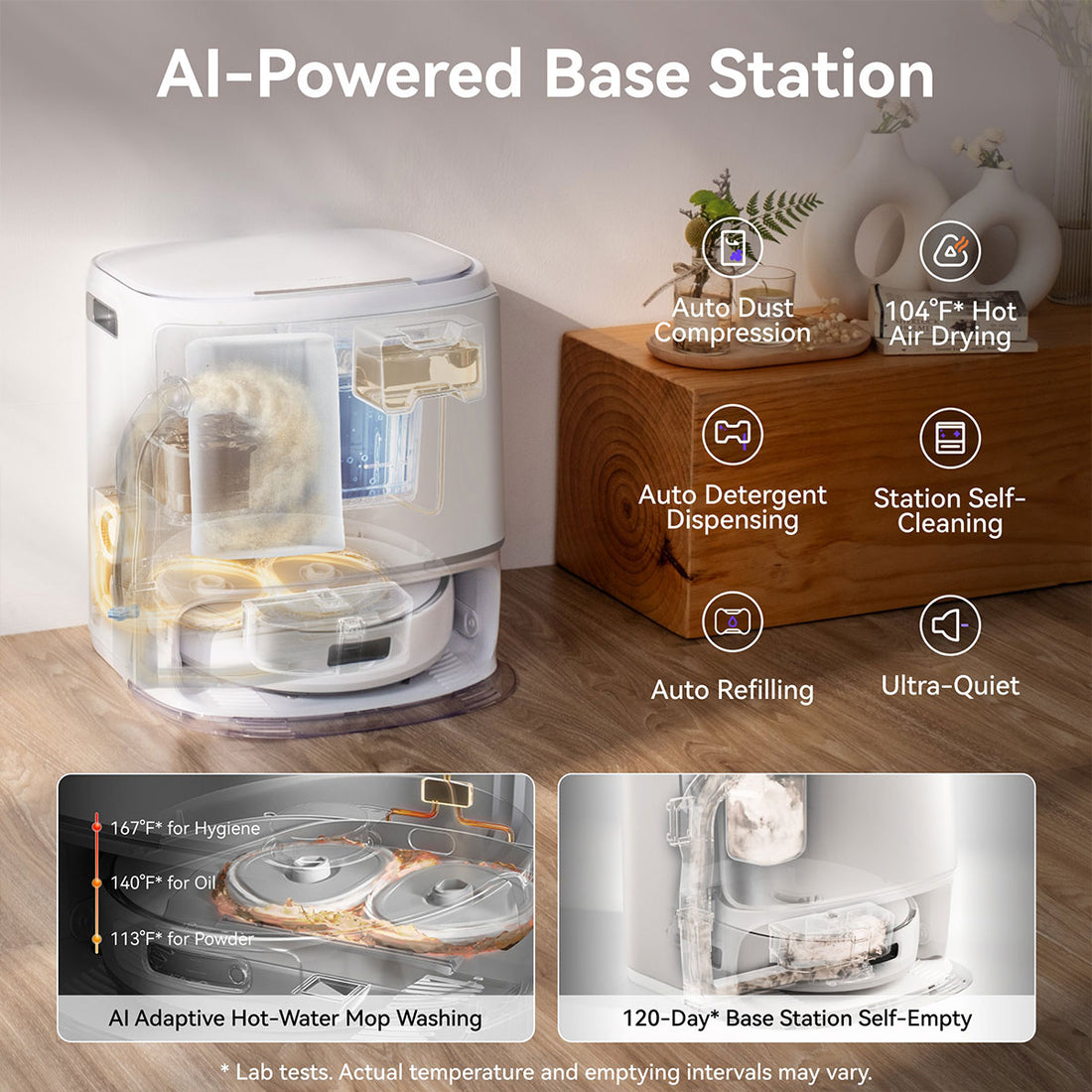 Narwal Freo Z10 Robotic Vacuum and Mop Cleaner - Covers Every Angle Without Any Tangles - VogueDecor.au