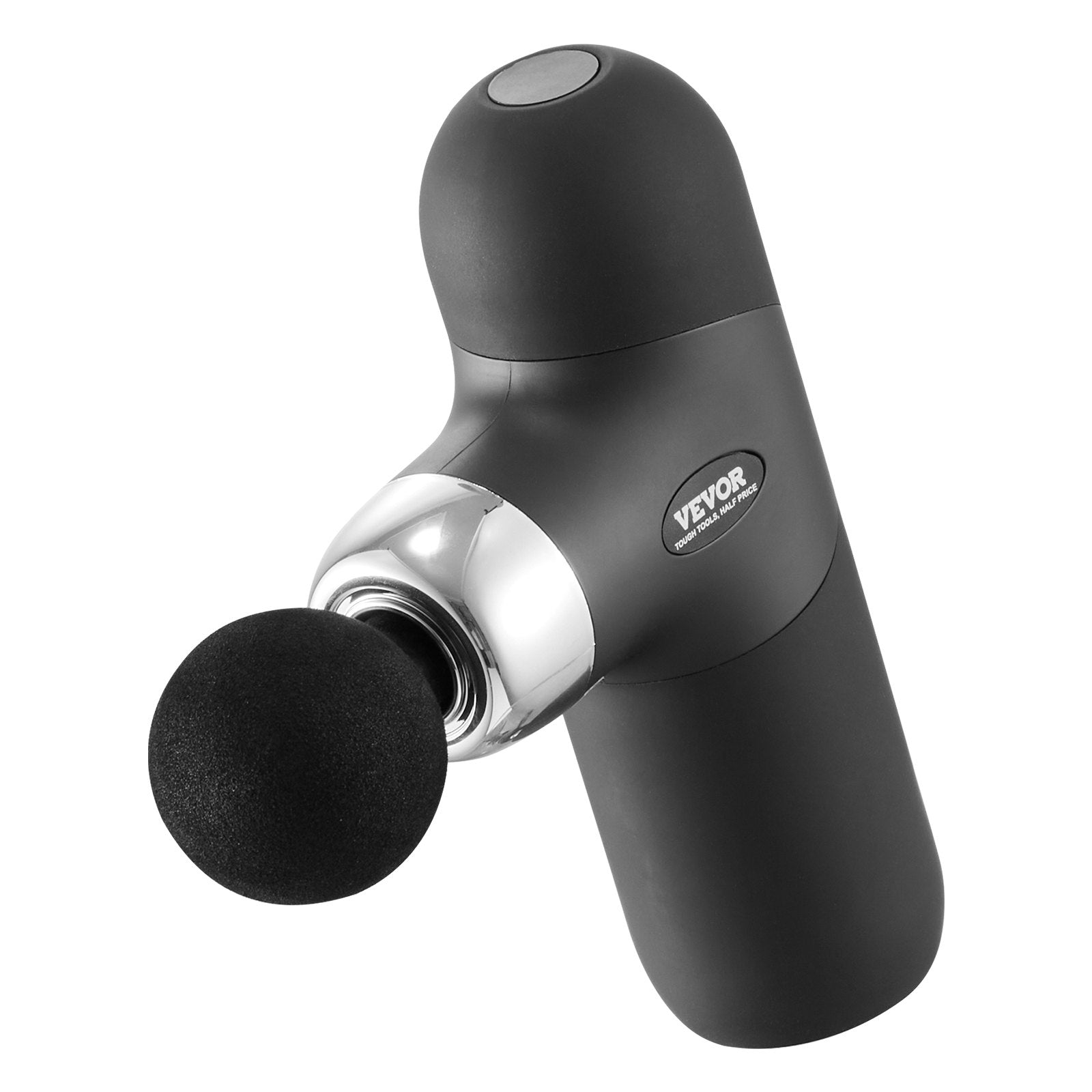 VEVOR Massage Gun Deep Tissue, Percussion Muscle Massager for Athletes - with 4 Speed Levels & 4 Massage Heads, 7.4V 2500mAh Batteries, Handheld Mini Massage Gun for Pain Relief, Muscle Relaxation