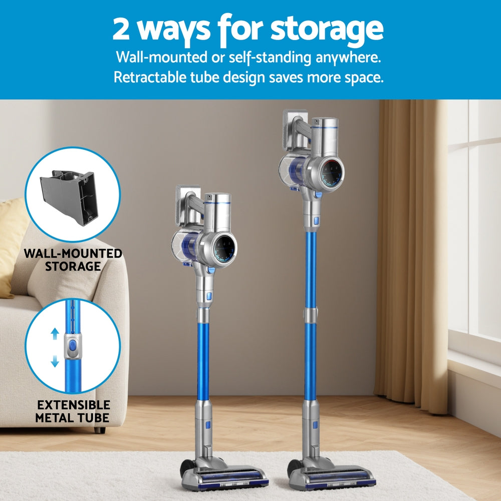 Devanti 300W Stick Vacuum Cleaner Cordless Self-Standing - VogueDecor.au