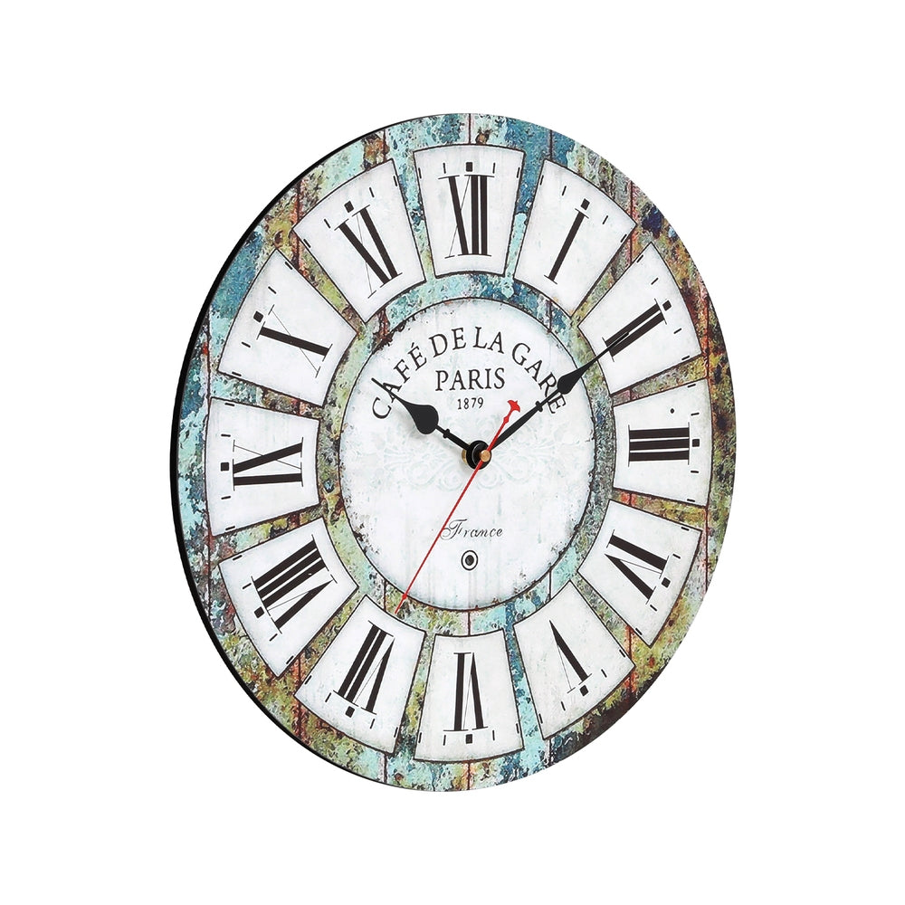 Artiss 40CM Wall Clock Rustic Design - VogueDecor.au