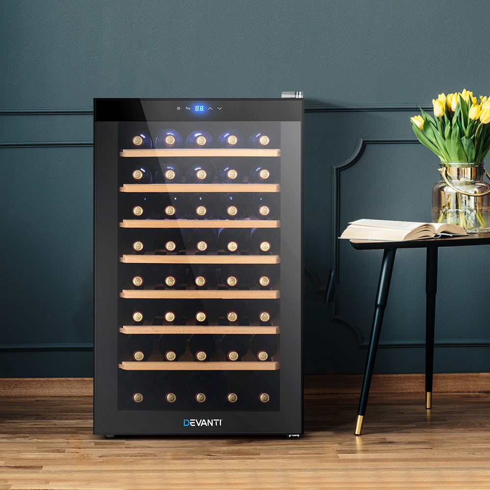 Devanti Wine Fridge Cooler 51 Bottles - VogueDecor.au