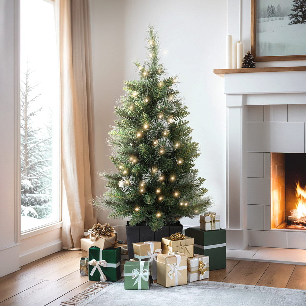 Jingle Jollys Christmas Tree 90cm Potted Xmas Tree Party Decorations - VogueDecor.au