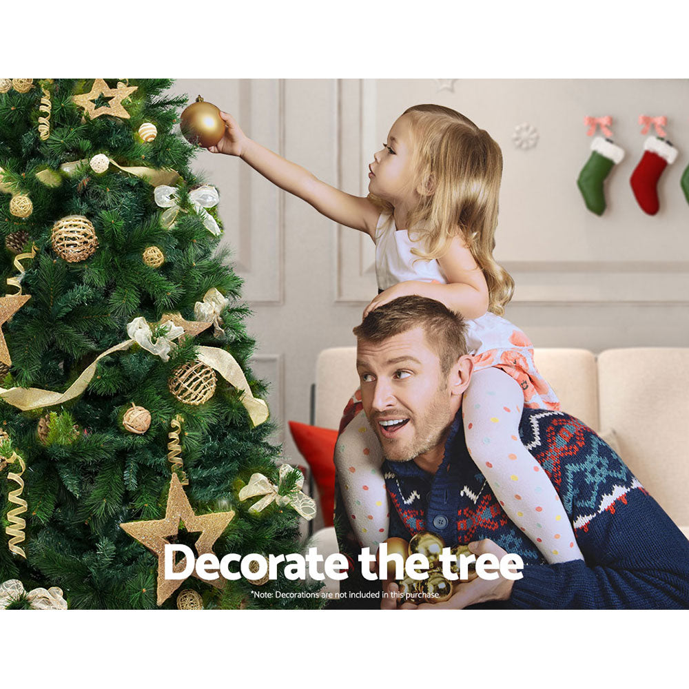 Jingle Jollys Christmas Tree 2.1M Xmas Tree Decorations Pine Needles 1584 Tips - VogueDecor.au