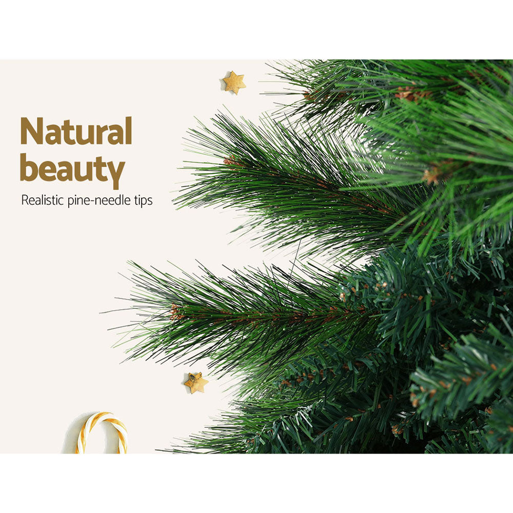 Jingle Jollys Christmas Tree 2.1M Xmas Tree Decorations Pine Needles 1584 Tips - VogueDecor.au