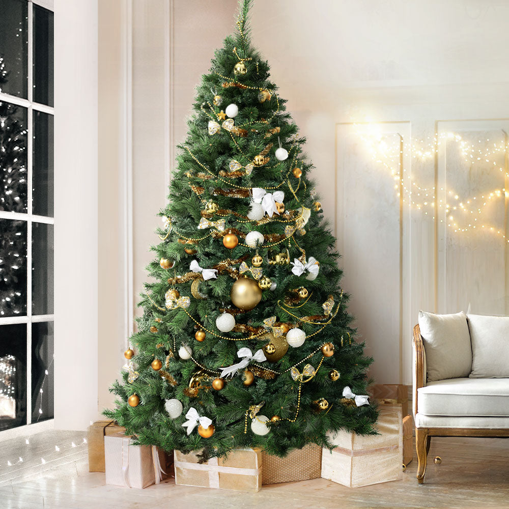 Jingle Jollys Christmas Tree 2.1M Xmas Tree Decorations Pine Needles 1584 Tips - VogueDecor.au