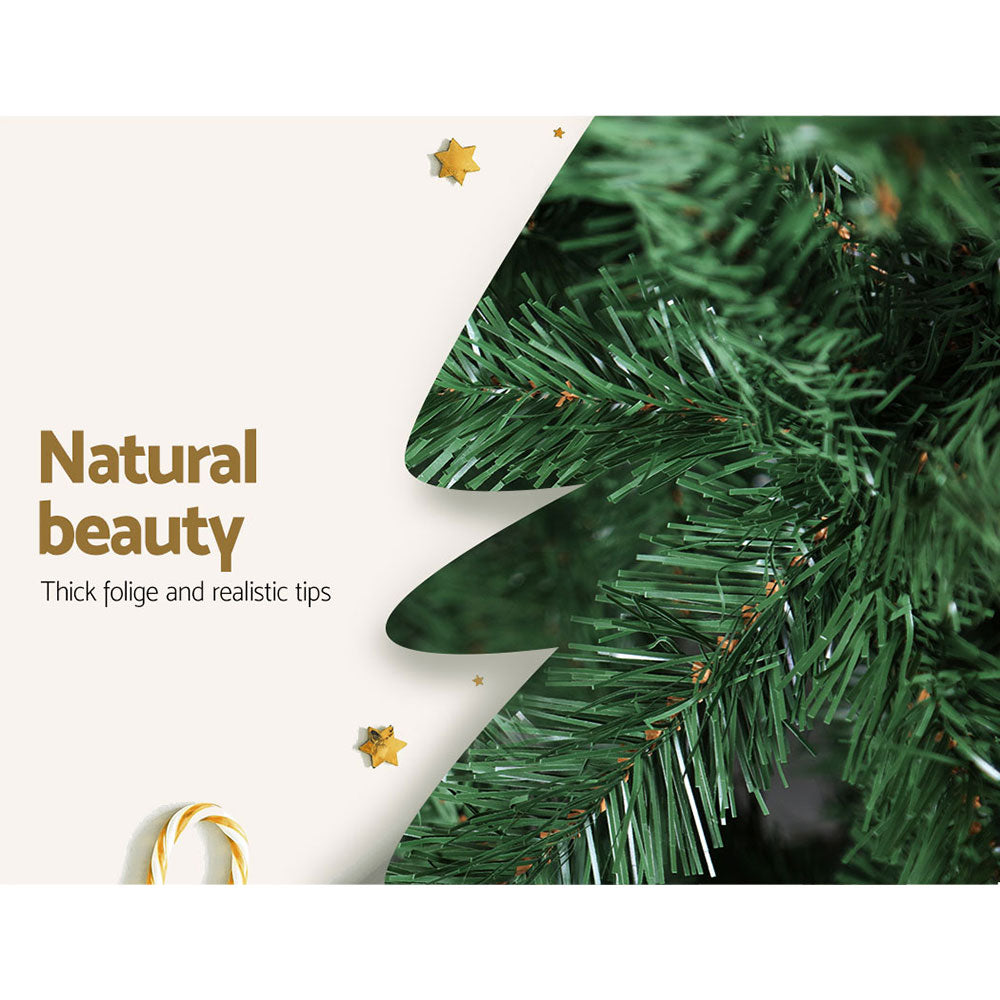 Jingle Jollys Christmas Tree 2.1M Xmas Tree Decorations Green 1250 Tips - VogueDecor.au