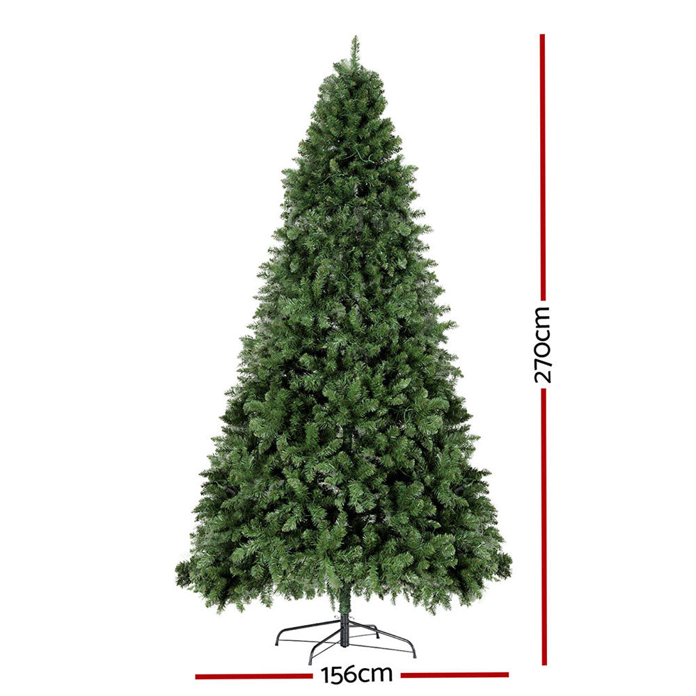 Jingle Jollys Christmas Tree 2.7M LED Xmas Tree Party Decorations 2590 Tips - VogueDecor.au