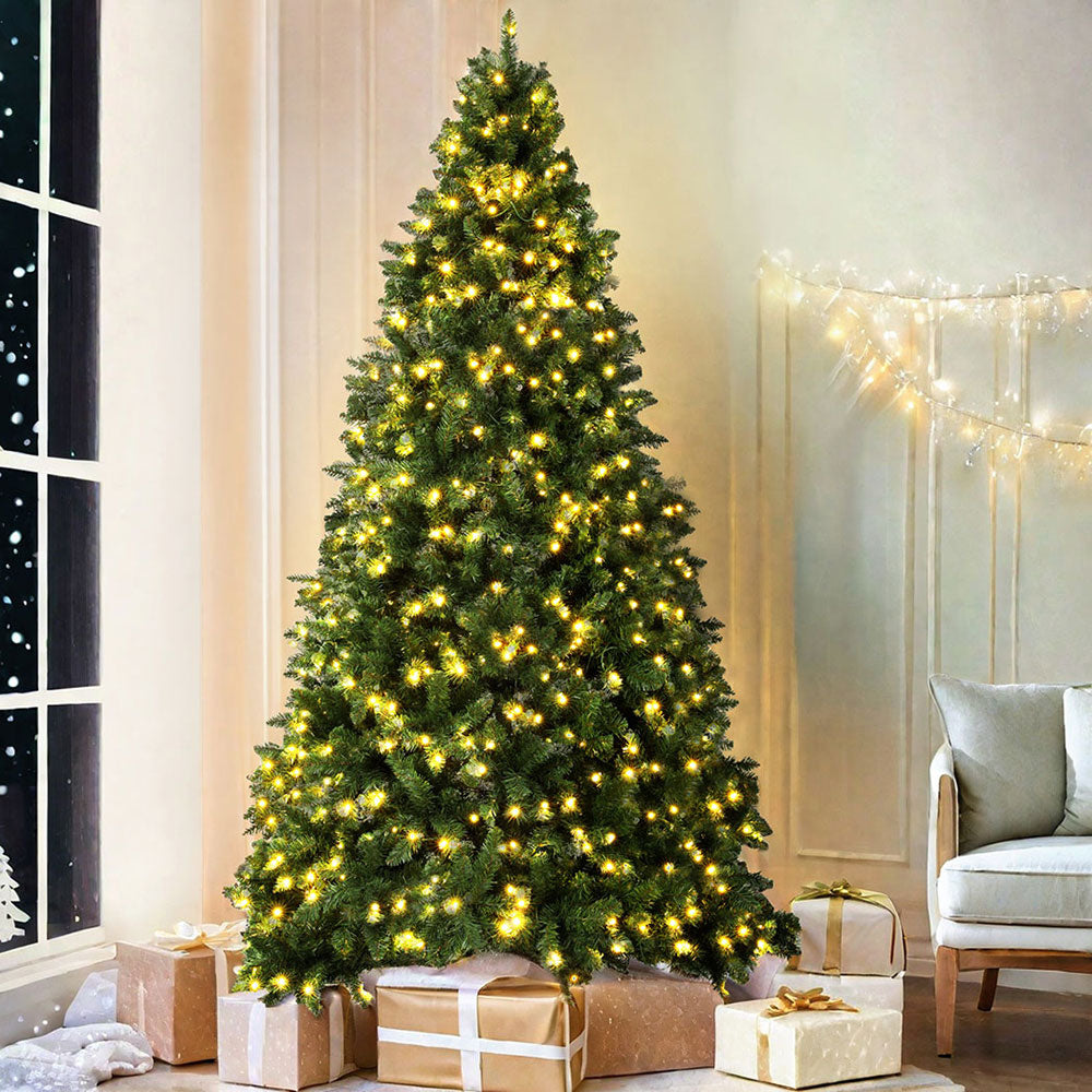 Jingle Jollys Christmas Tree 2.7M LED Xmas Tree Party Decorations 2590 Tips - VogueDecor.au