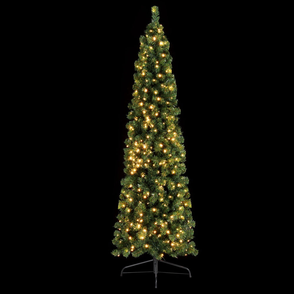 Jingle Jollys Christmas Tree 2.1M Corner Xmas Tree Party Decorations 430 Tips - VogueDecor.au