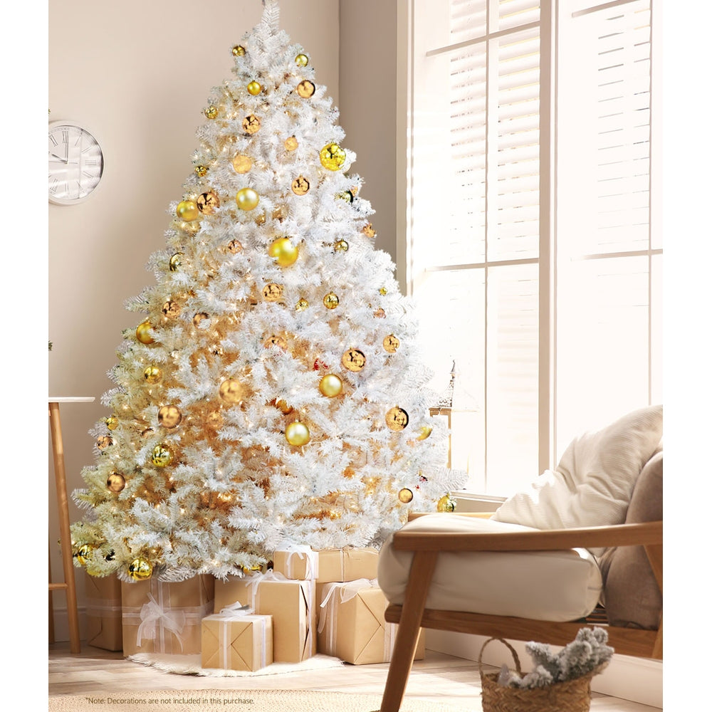 Jingle Jollys Christmas Tree 2.1m 1000 White Tips Xmas Tree Decorations - VogueDecor.au