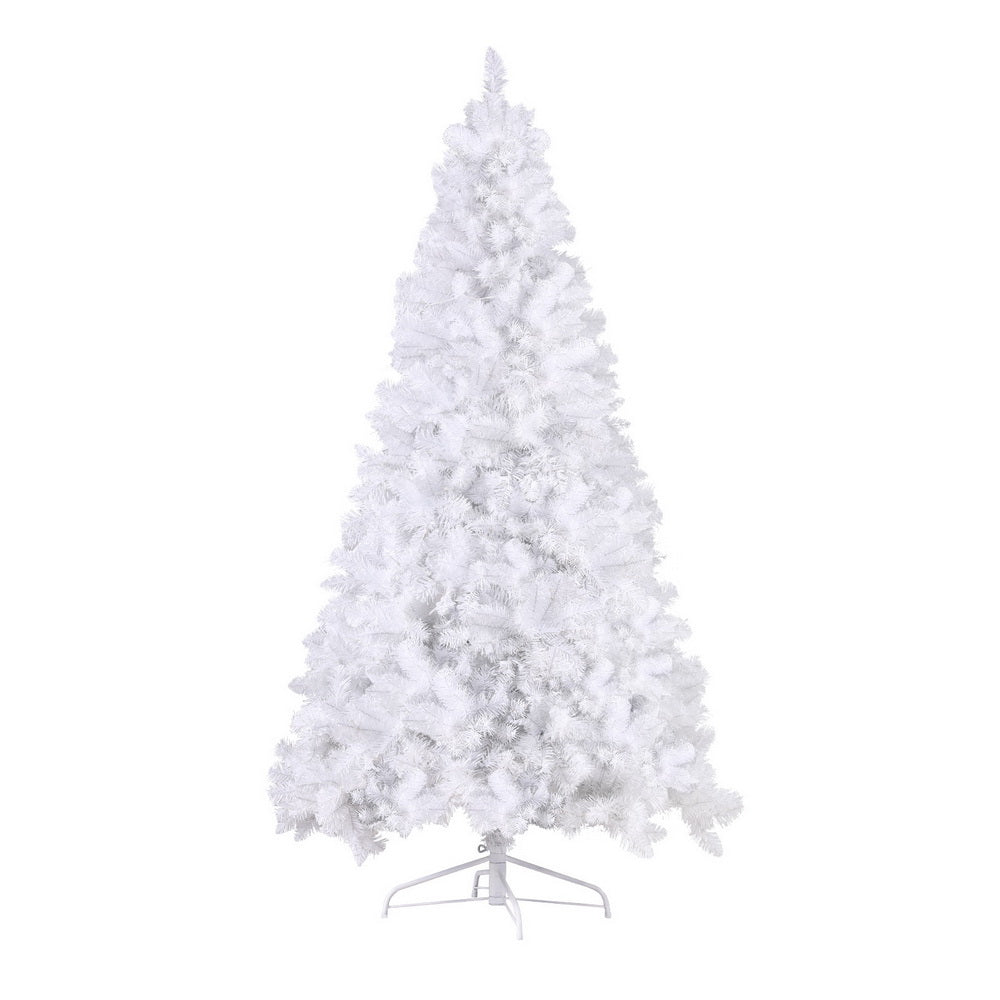 Jingle Jollys Christmas Tree 2.1m 500 LED Xmas Tree Decorations White 1260 Tips - VogueDecor.au