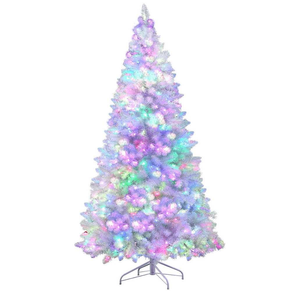 Jingle Jollys Christmas Tree 2.1m RGB Remote Xmas Party Decorations 1310 Tips - VogueDecor.au