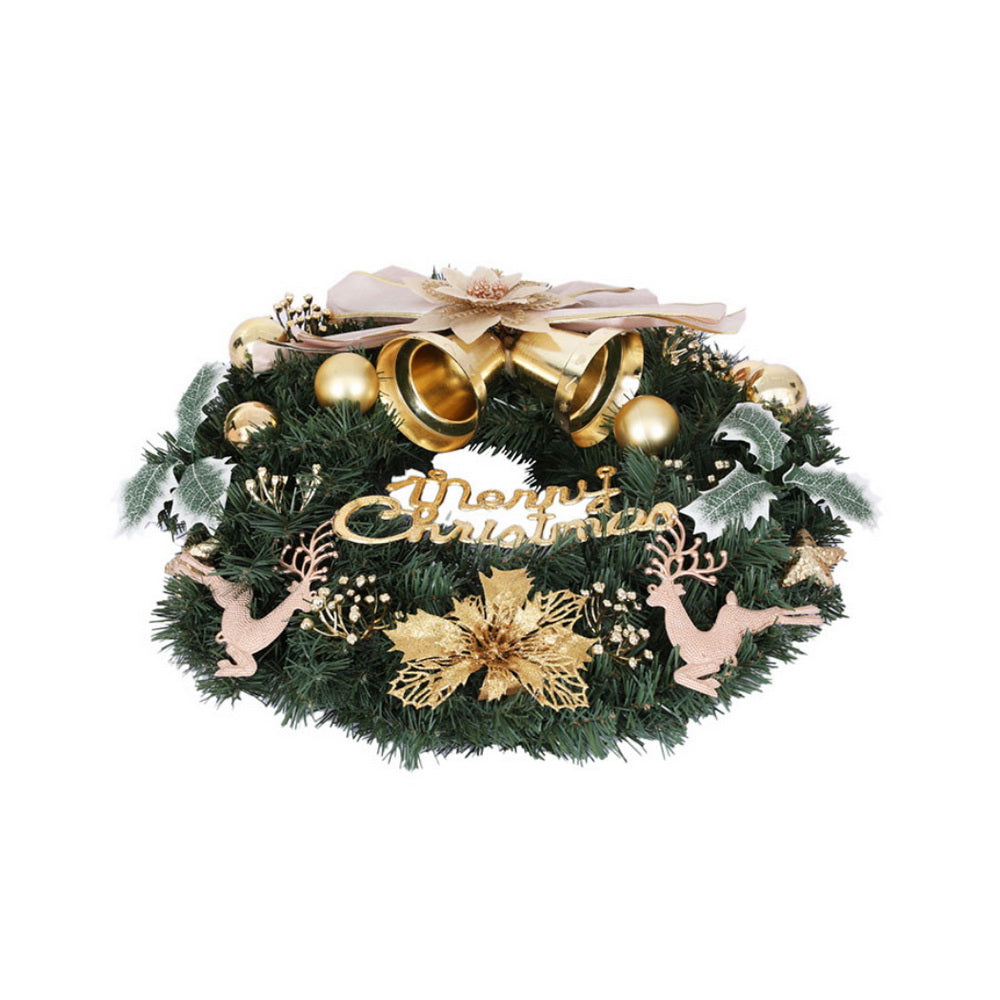 Jingle Jollys Christmas Wreath 60CM Garland Flowers Baubles Party Decorations - VogueDecor.au