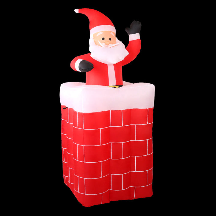 Jingle Jollys Christmas Inflatable Santa Pop Up 1.8M Illuminated Decorations - VogueDecor.au