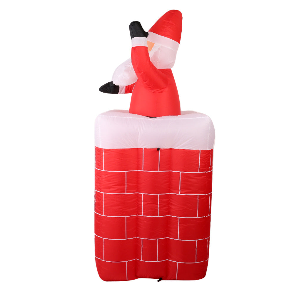 Jingle Jollys Christmas Inflatable Santa Pop Up 1.8M Illuminated Decorations - VogueDecor.au