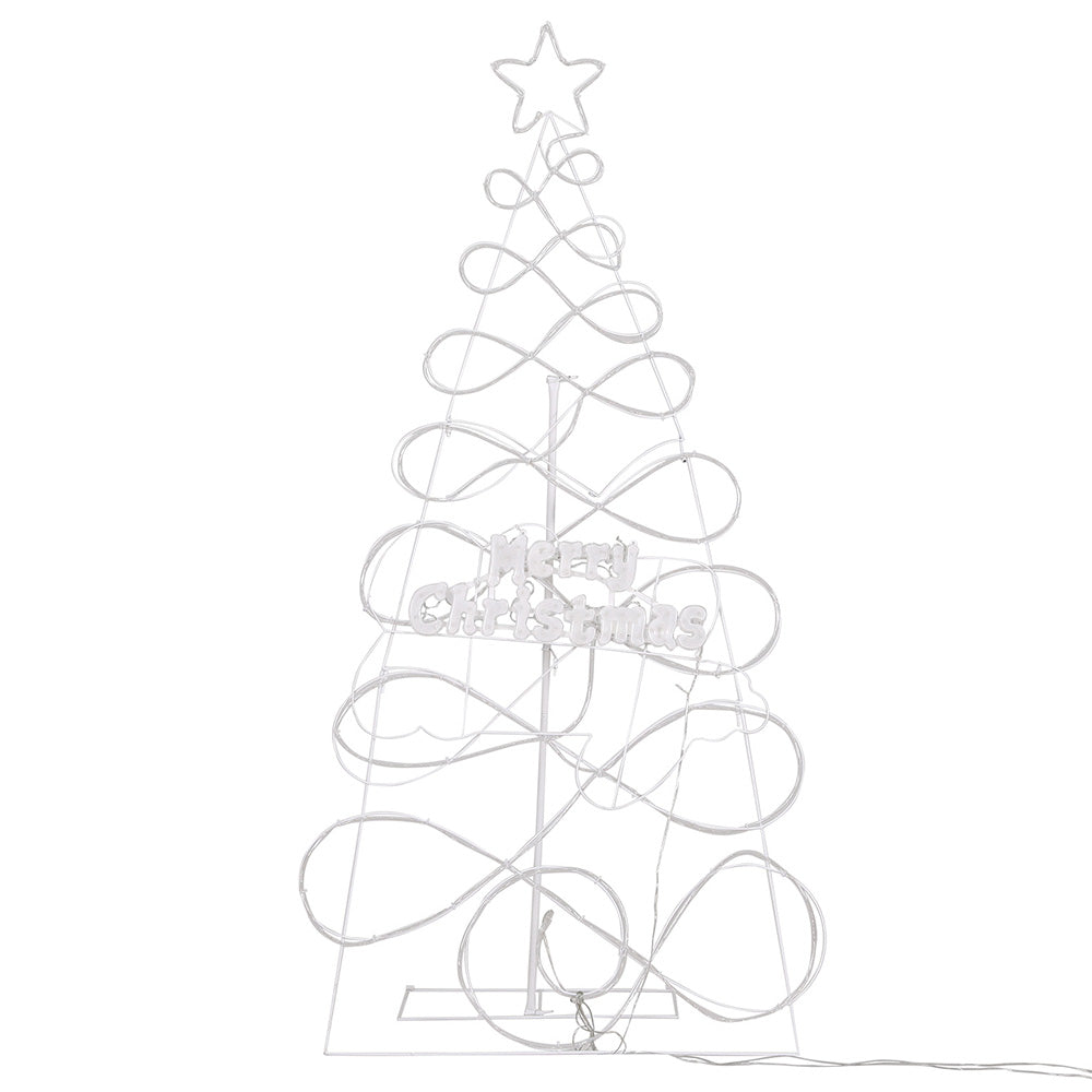 1.7M Christmas Tree 230 LED RGB Motif Lights Jingle Jollys - VogueDecor.au