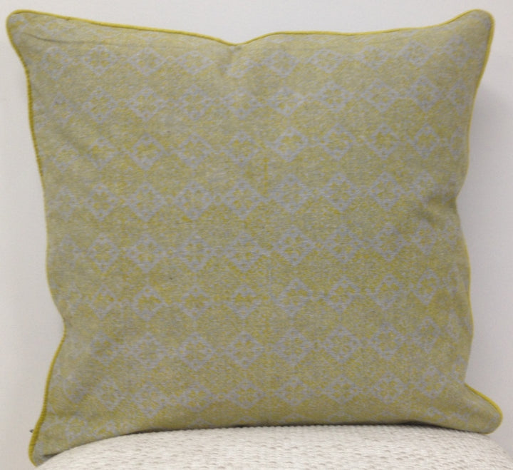 Azuk Mustard Yellow & Grey Cushion Cover